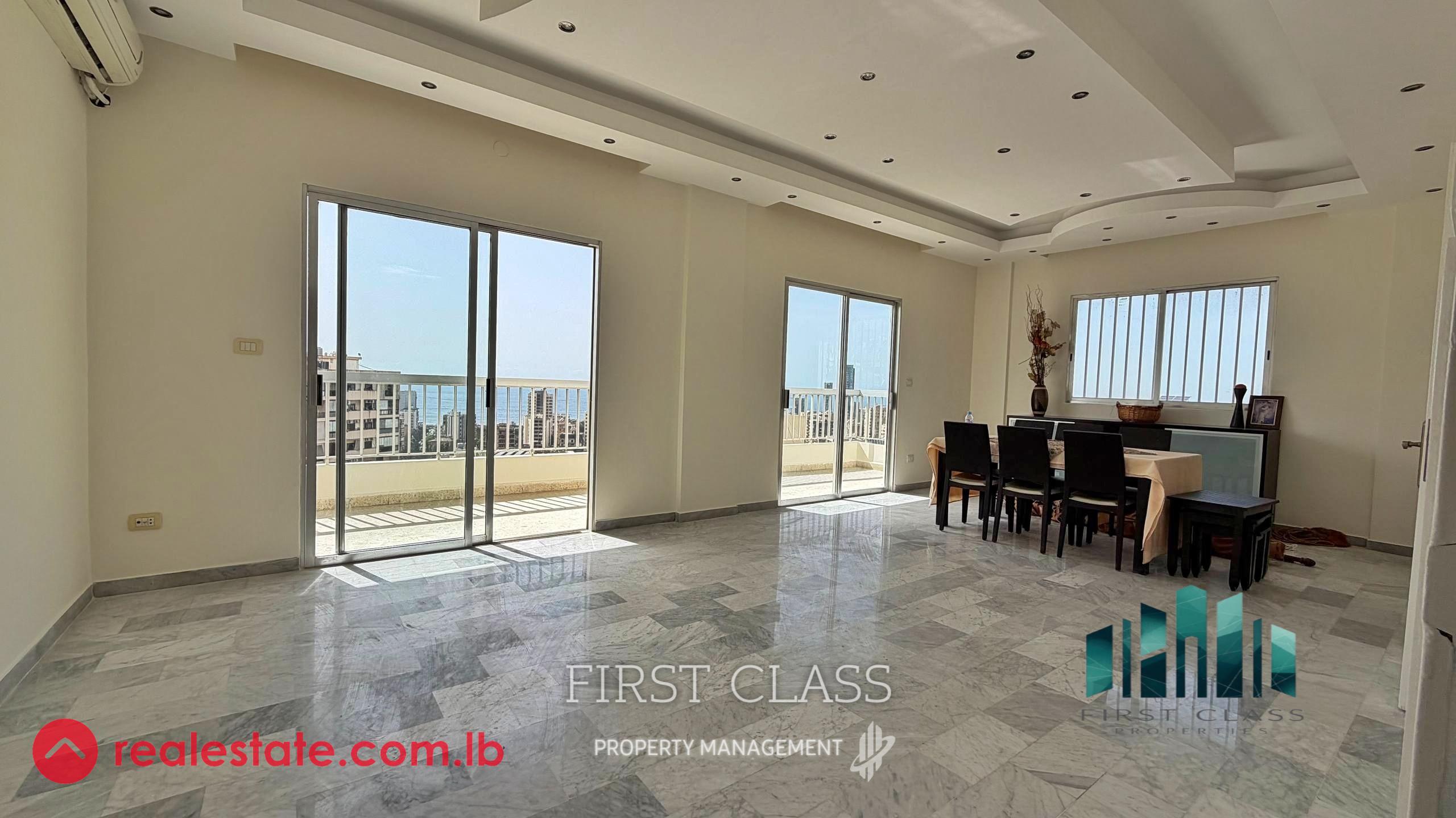 Sea view apartment 180 sqm in Antelias