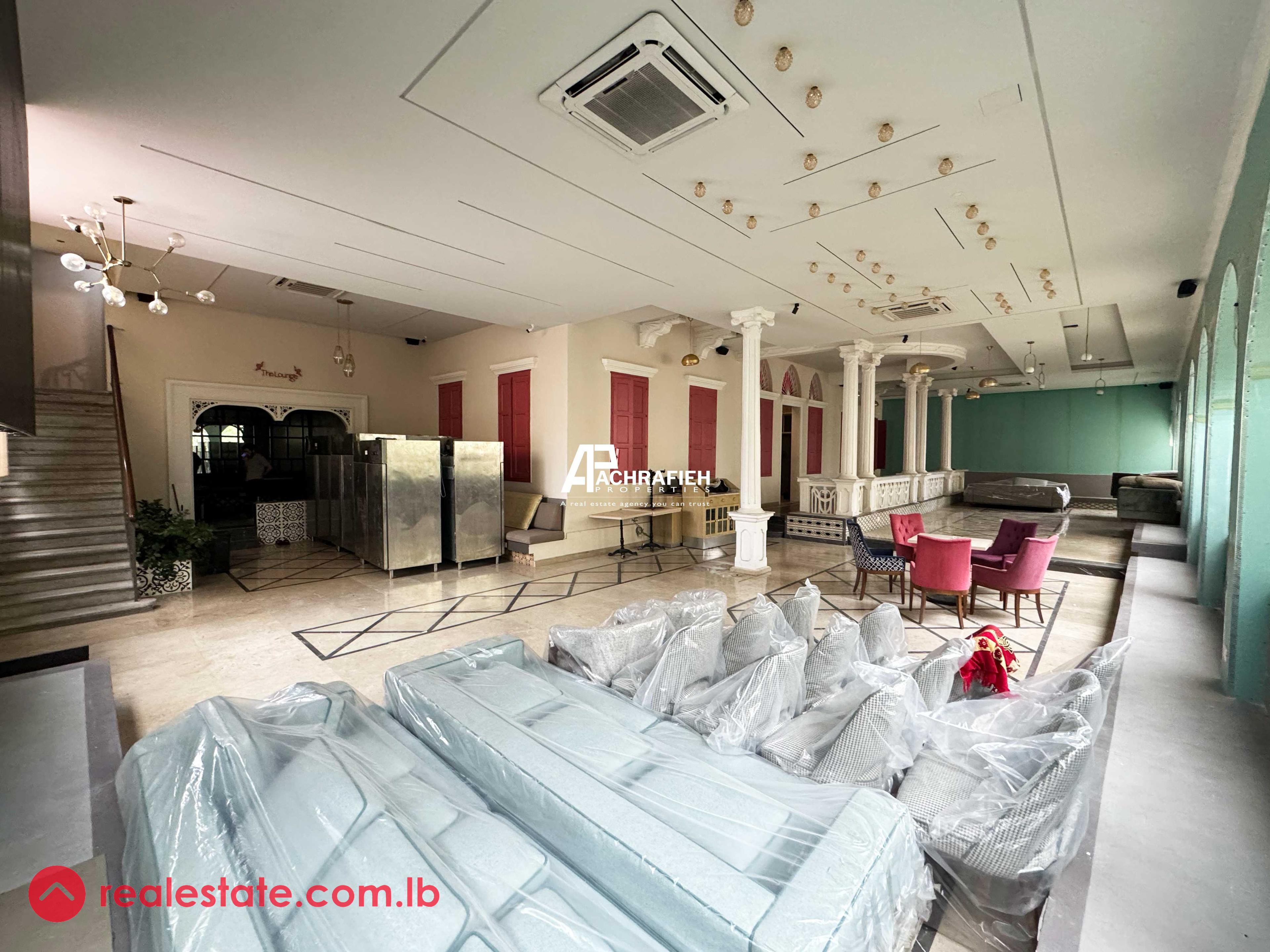 2 Floors | Semi Equipped Restaurant For Rent in Achrafieh