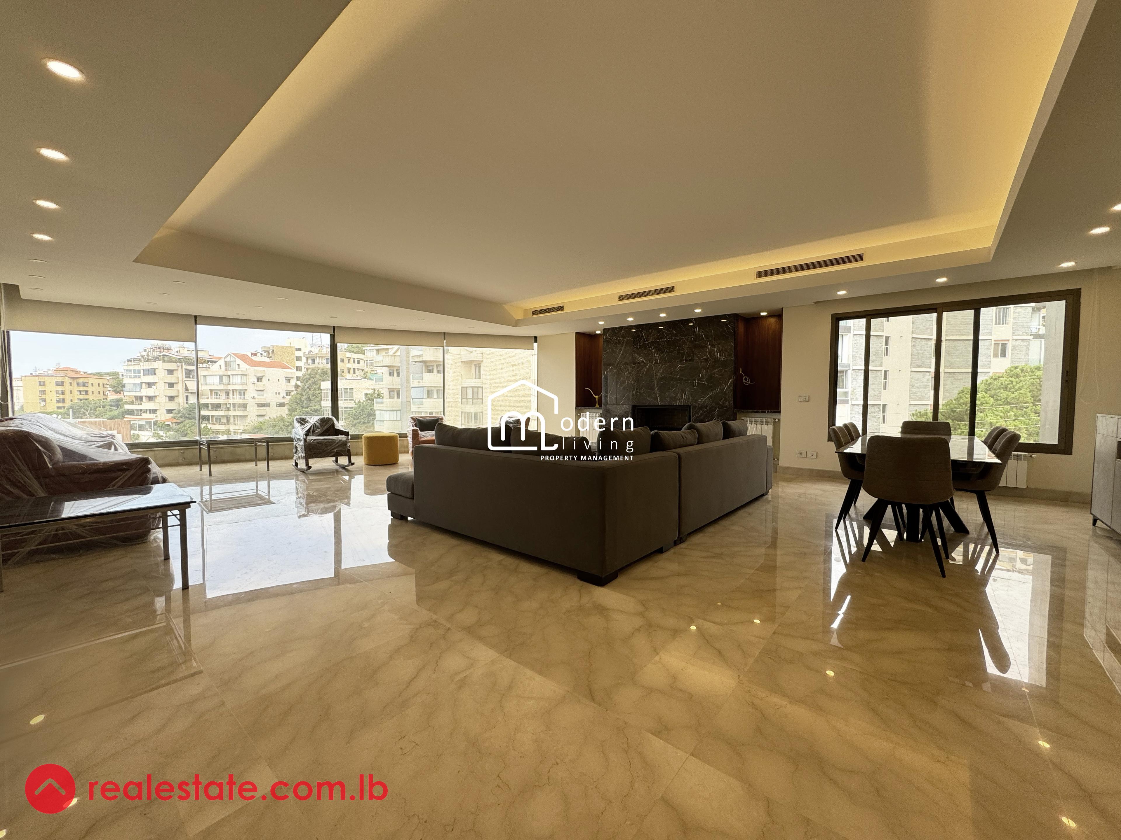 Luxury Finishing | Panoramic View | Apartment For Rent in Mtayleb