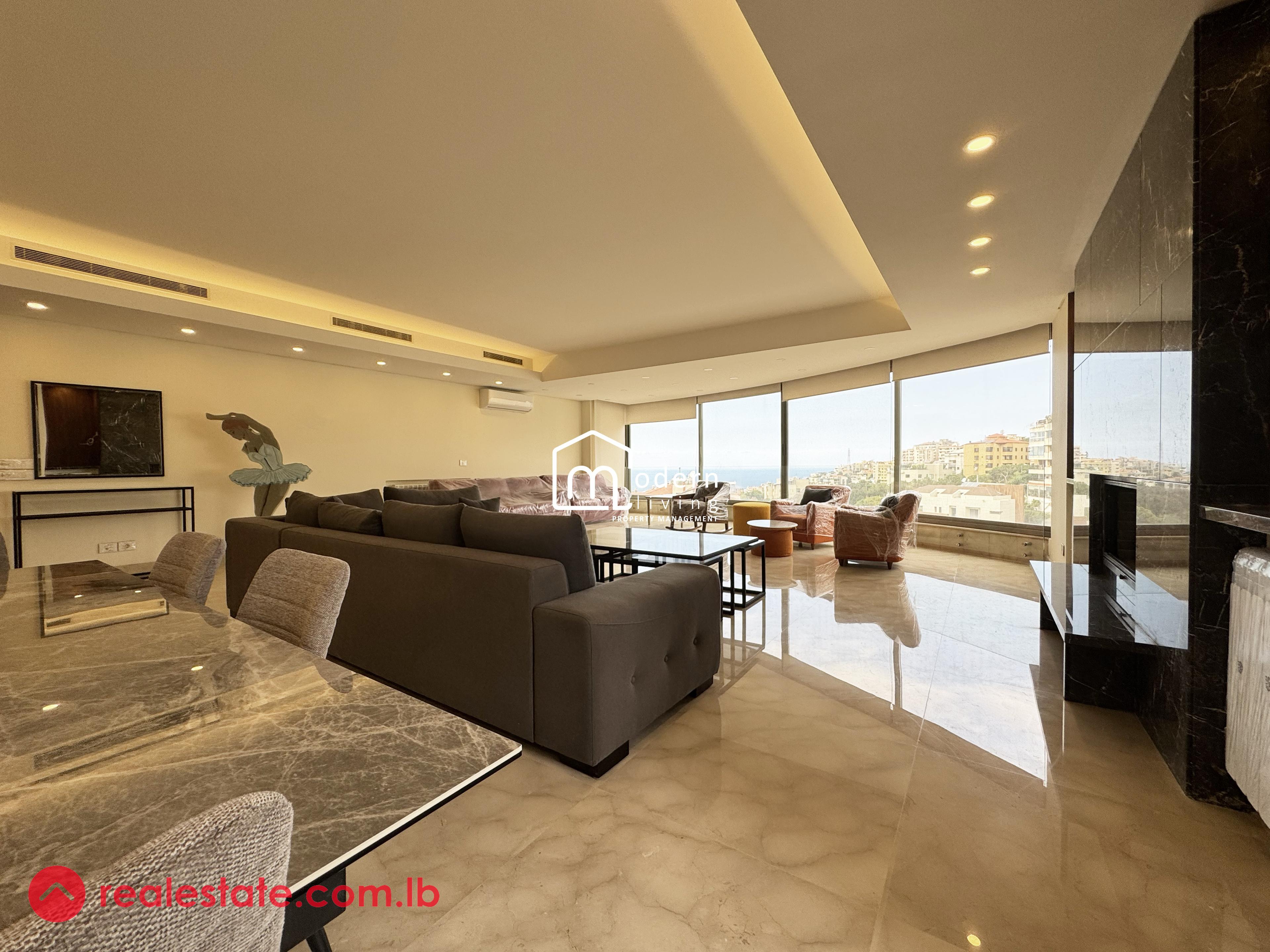 Luxury Finishing | Panoramic View | Apartment For Rent in Mtayleb