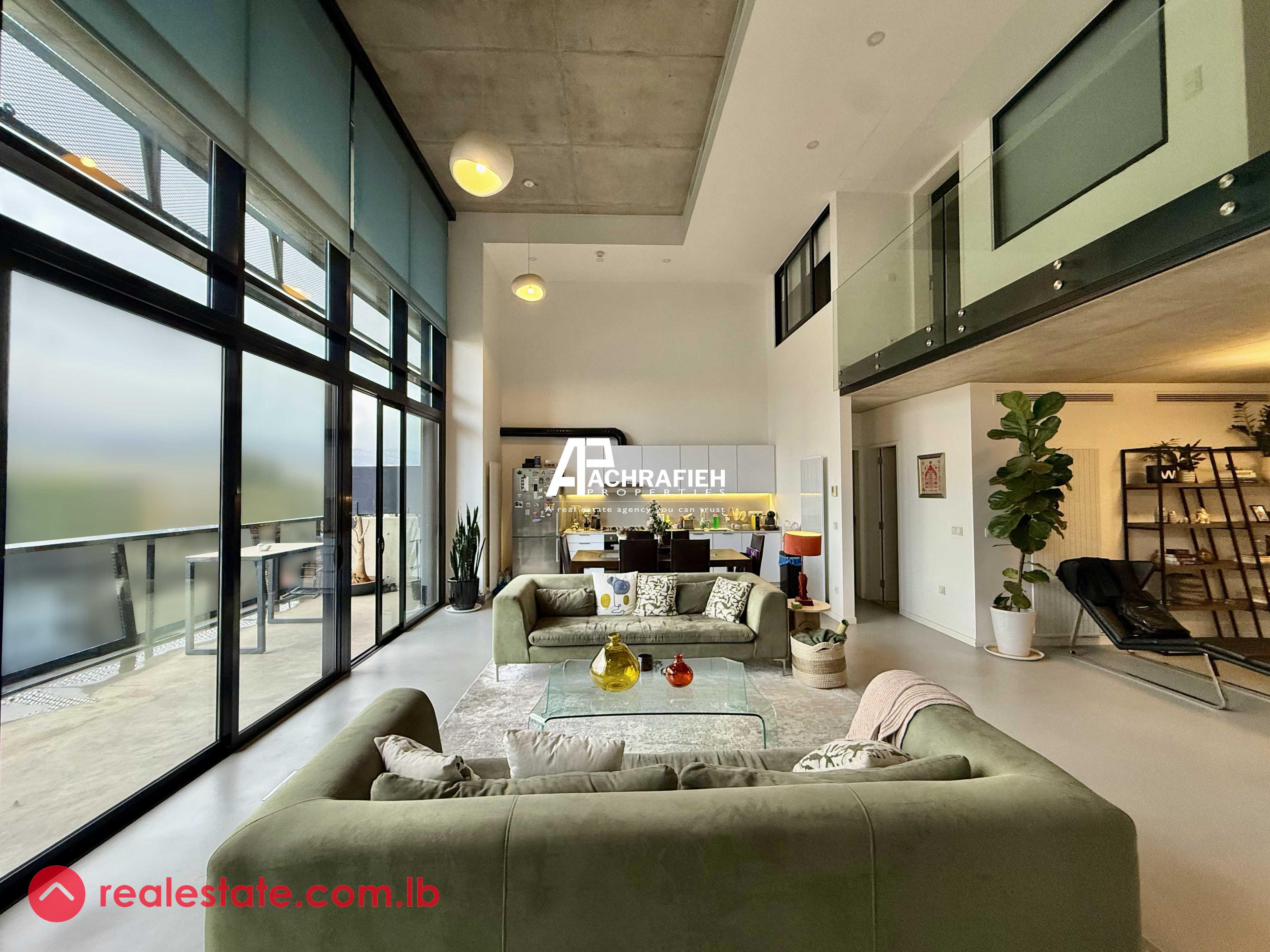+ Terrace | Fully Furnished Loft For Rent In Achrafieh