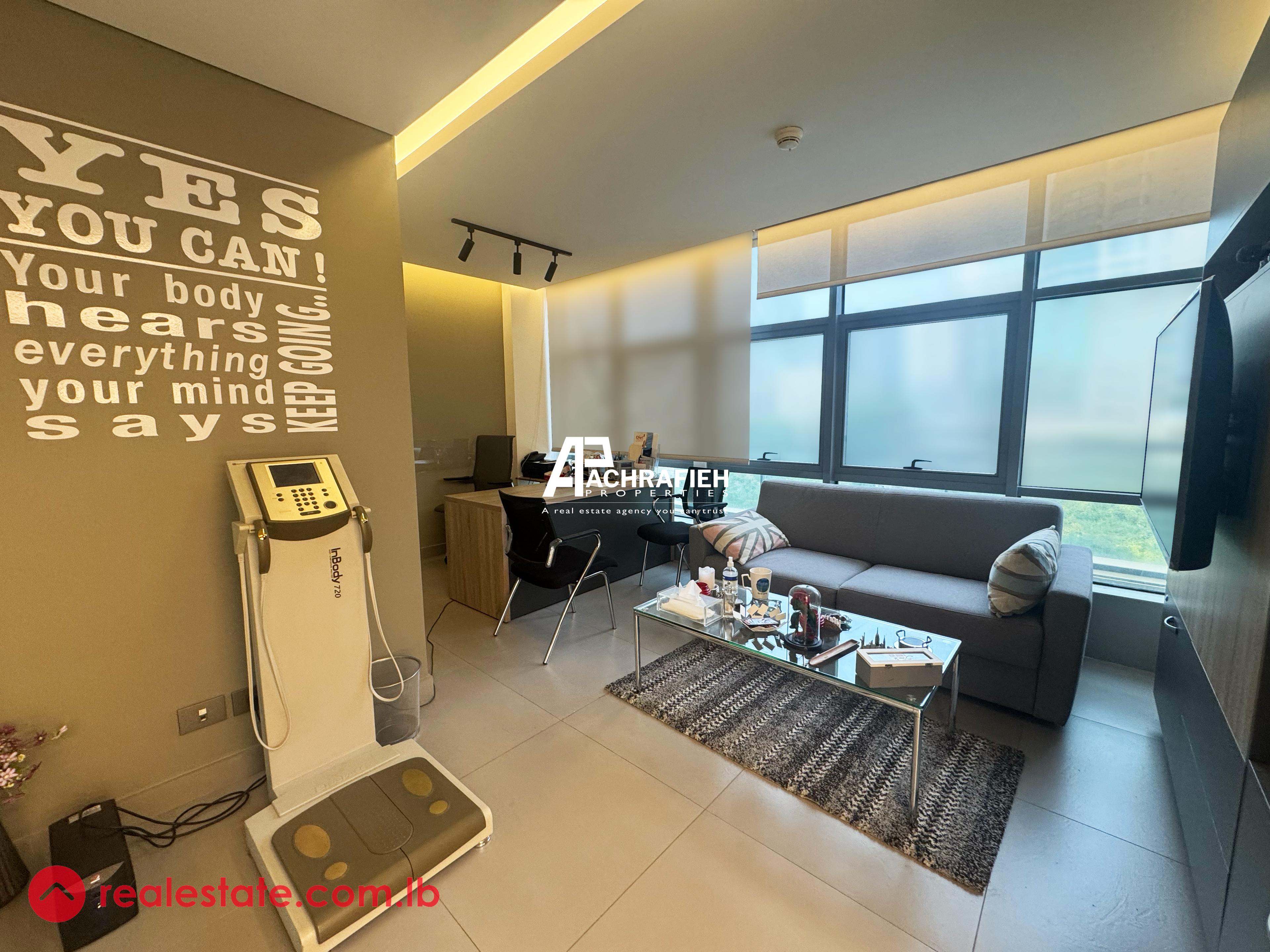 Fully Furnished | 80 Sqm | Office For Rent in Achrafieh