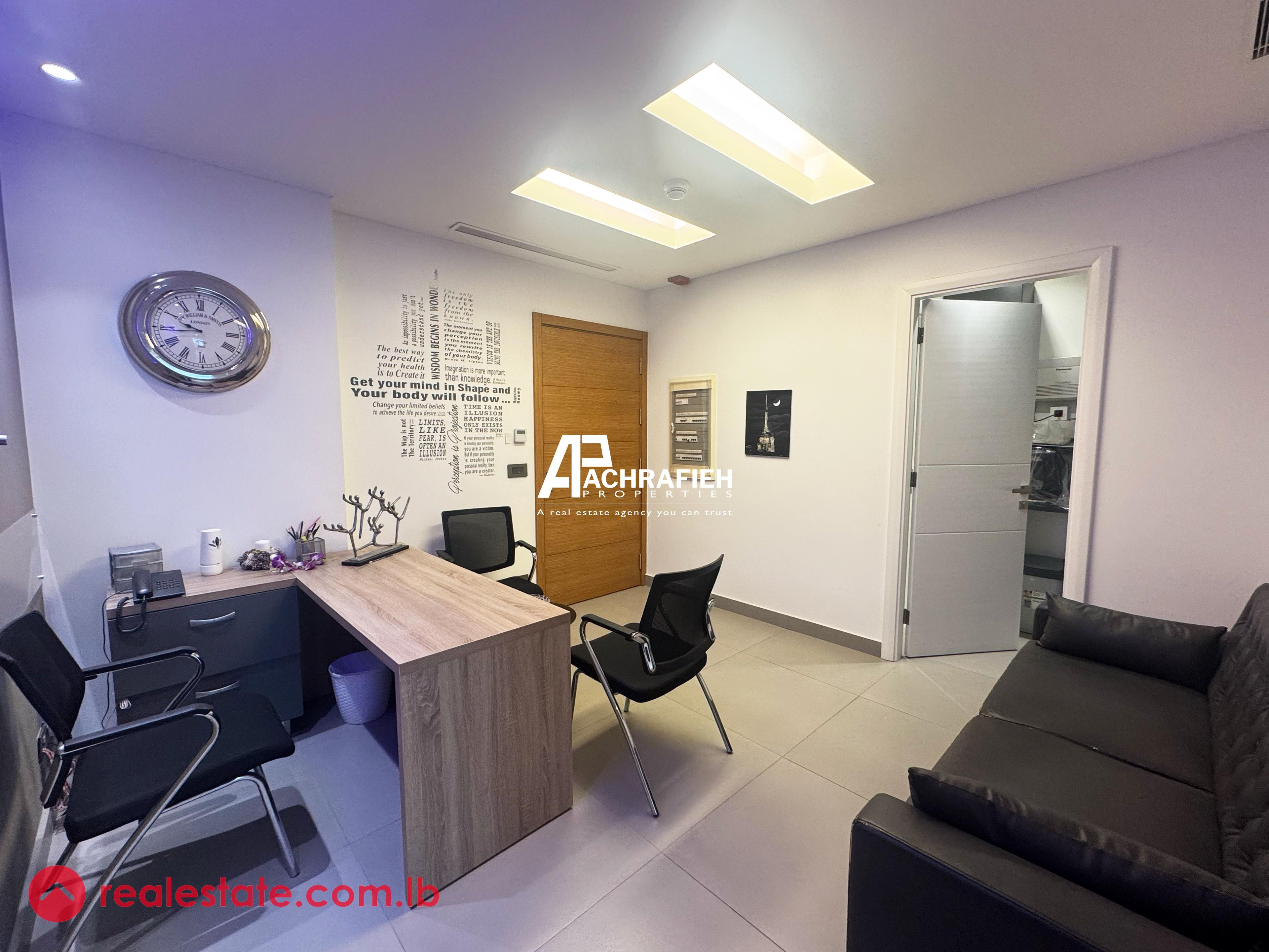 Fully Furnished | 80 Sqm | Office For Rent in Achrafieh