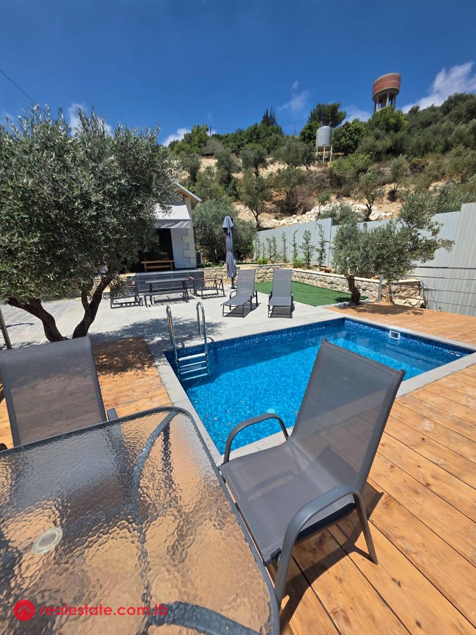 440 sqm Land | 2-Bedroom Bungalow with Private Pool – 5 Minutes from Batroun