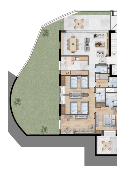 Luxury Apartment with Terrace For Sale in Beit el chaar