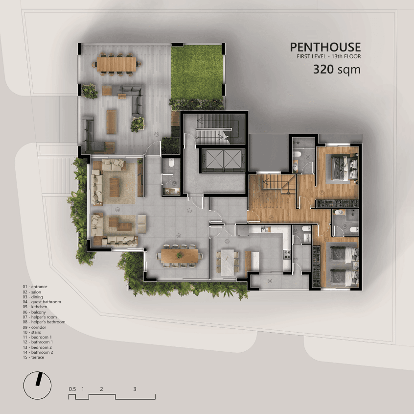 Under construction Luxury Penthouse Duplex for Sale | Achrafieh