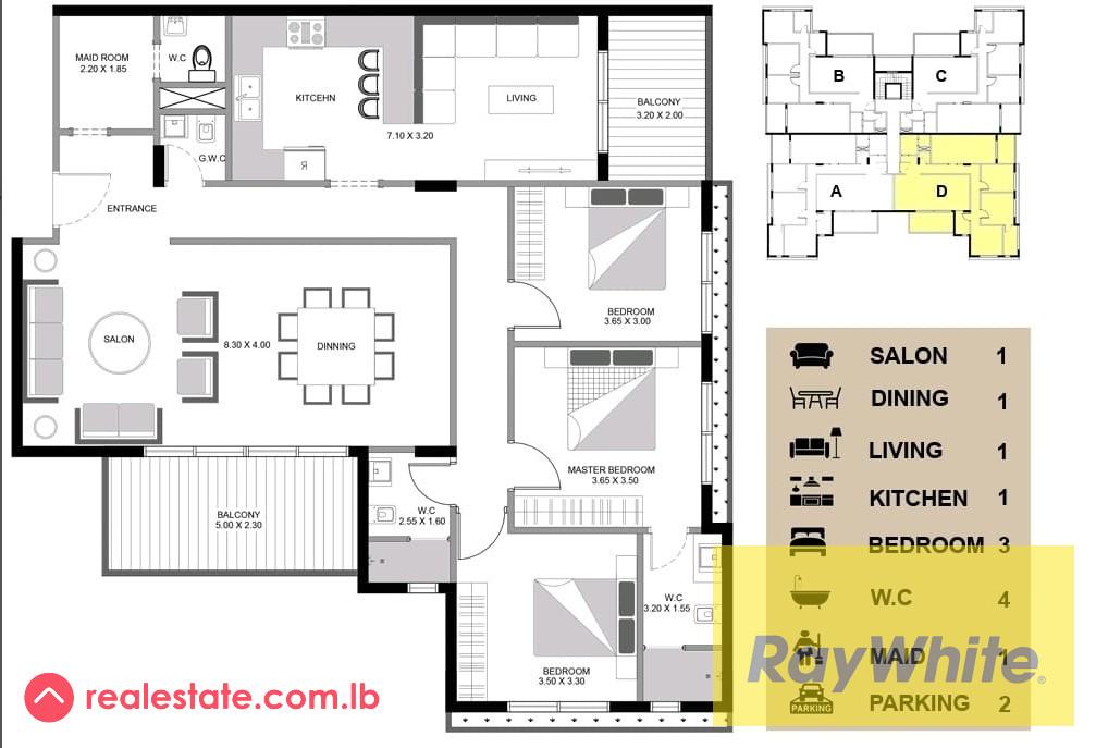 Apartment for Sale in Aley