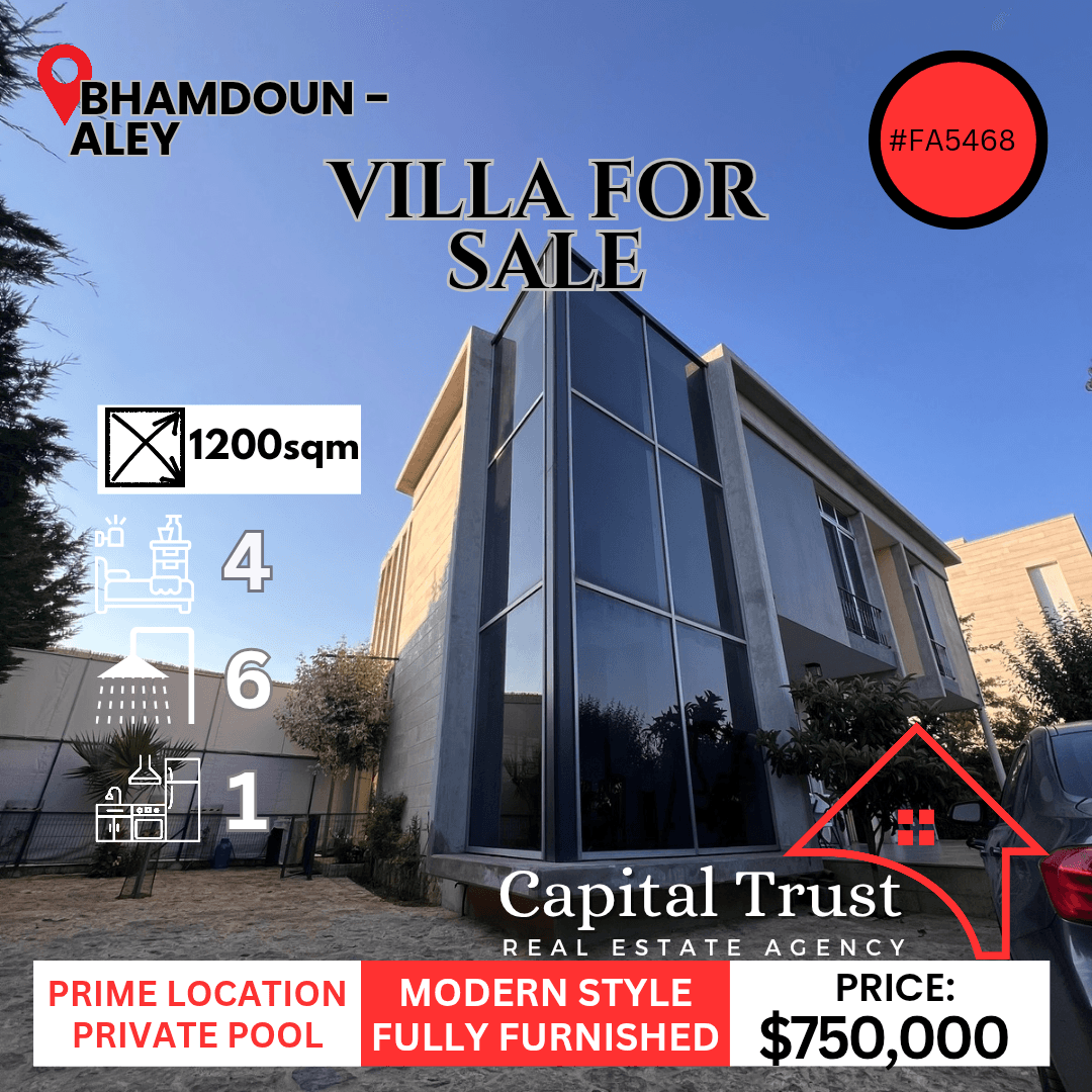 Villa For Sale In Bhamdoun