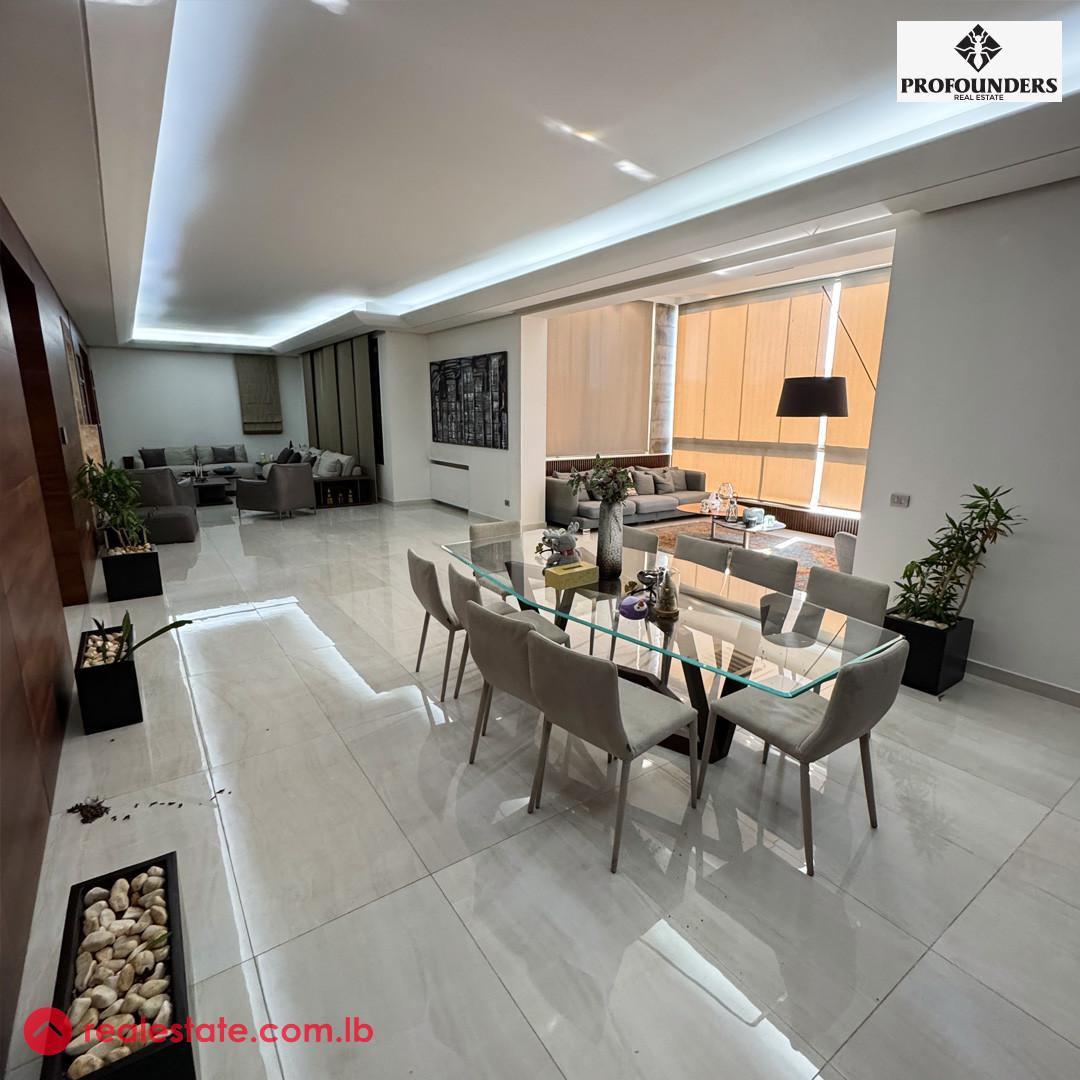 Furnished Triplex with Terrace & a Panoramic View for rent in Horch Tabet